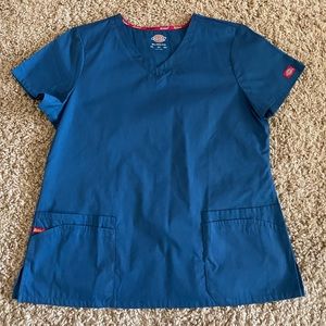 Caribbean Blue Dickies Scrub Top